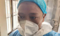 海南政法職業(yè)學(xué)院支援三亞志愿者林曉輝： 一天換三套防護(hù)服是常態(tài)
