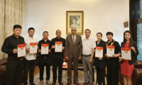 設(shè)計(jì)師企業(yè)家馳援巴鐵捐贈(zèng)儀式在巴基斯坦大使館舉行