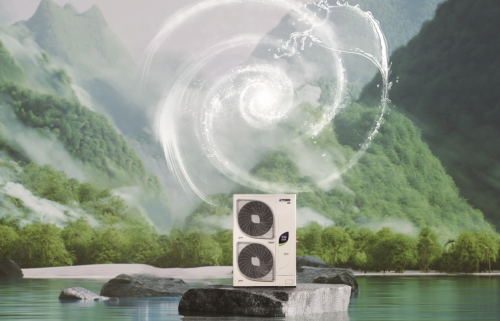 中央空調(diào) 中央熱水二合一，約克天氟熱水兩聯(lián)供給你冬季一股暖流