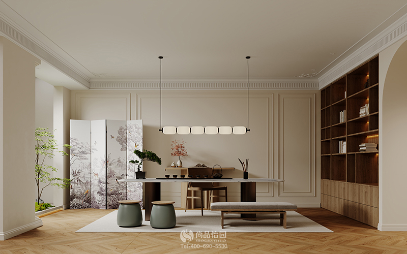 尚品怡園裝修案例：柔光輕譜空間，構(gòu)建法式溫馨住宅