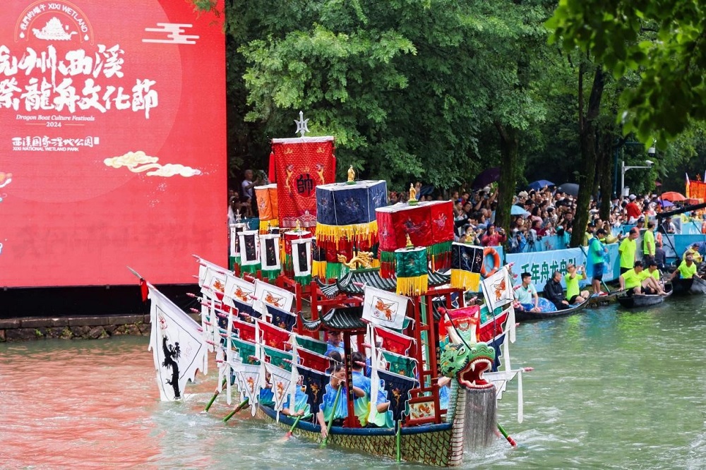 揚(yáng)帆古韻，逐浪前行丨杭州西溪國(guó)際龍舟賽，千年舟演繹「龍舟精神」